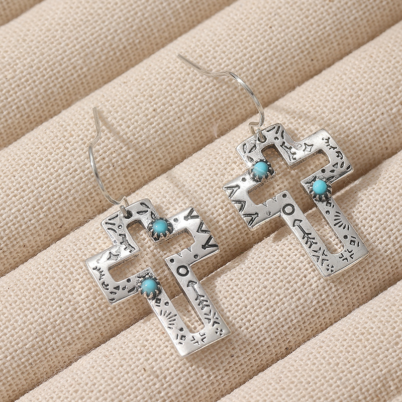 Women's Geometric Vintage Engraved Pattern Earrings